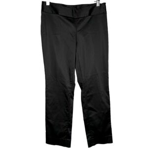 Black Satin side zip Pant